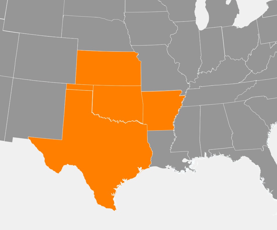 Southwestern States Mission Map